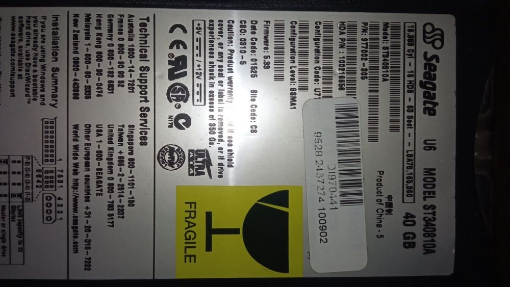 Disco Seagate 40 GB