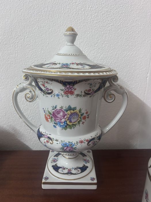 Conjunto 3 Peças em Porcelana Antiga ARTIBUS (Aveiro) - Pintadas à Mão
