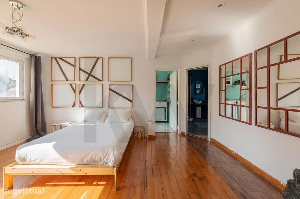Um apartamento no coração de Lisboa. Dois espaços bonitos e independen