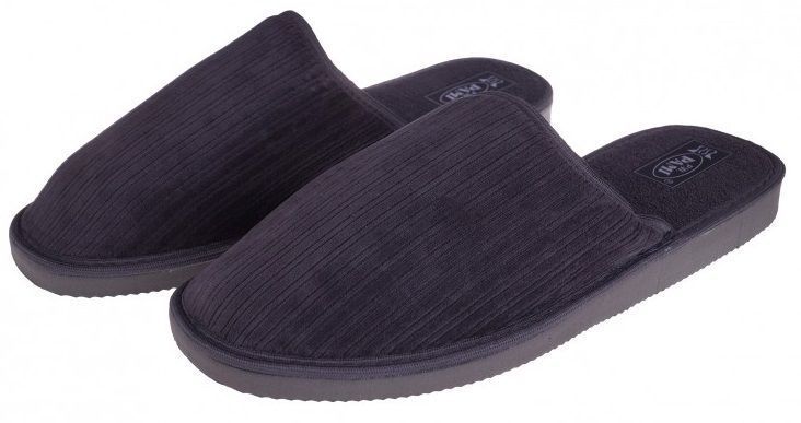 Kapcie męskie domowe laczki naturalne welurowe pantofle POLSKIE 45