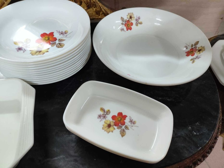 Peças serviço jantar vintage arcopal frança 30 peças