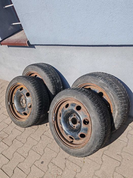 4x koła zimowe 205/55 R16 4x100 60,1 felgi stalowe