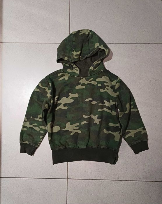 Bluza chłopięca moro, ocieplana r. 104