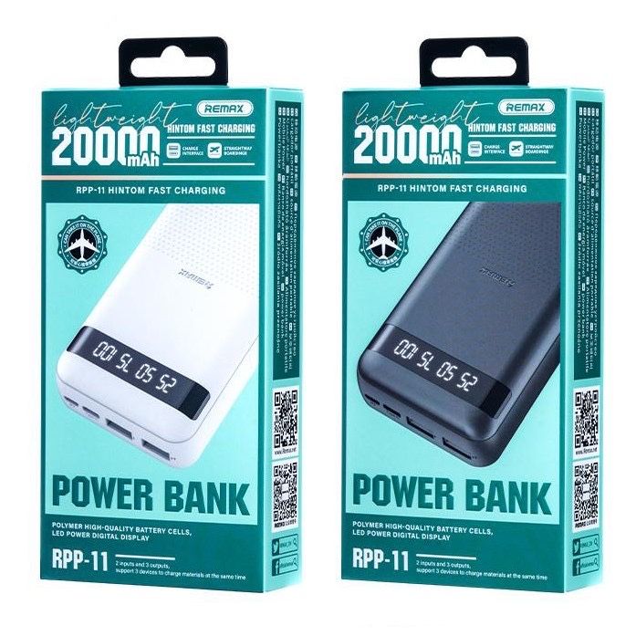 УМБ PowerBank Remax RPP-11 20000mAh Hintom 2.4A чорний