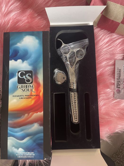Нові ножиці для грумінгу Groom Soul Element Air GS-30718 (шанкери)