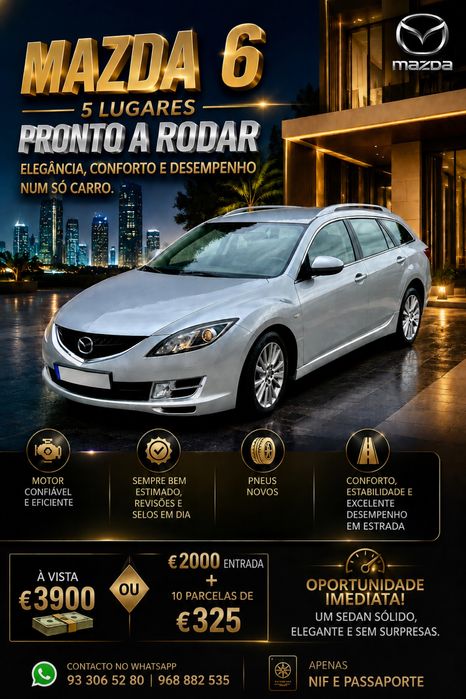 Mazda 6 pegar e andar