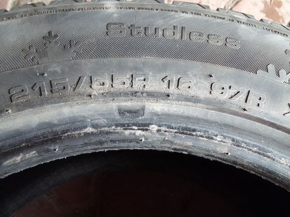 1 Opona zimowa 215/55r16 KUMHO 7mm