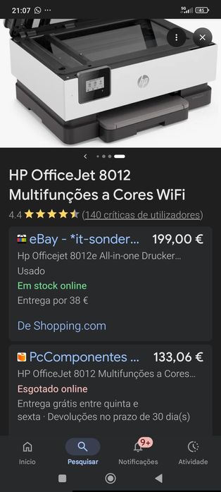 Impressora HP 8012