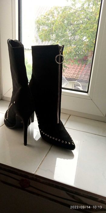 piękne kozaki botki z zipem
