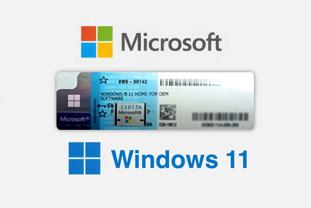 Windows 11 Home Naklejka COA Klucz Licencja