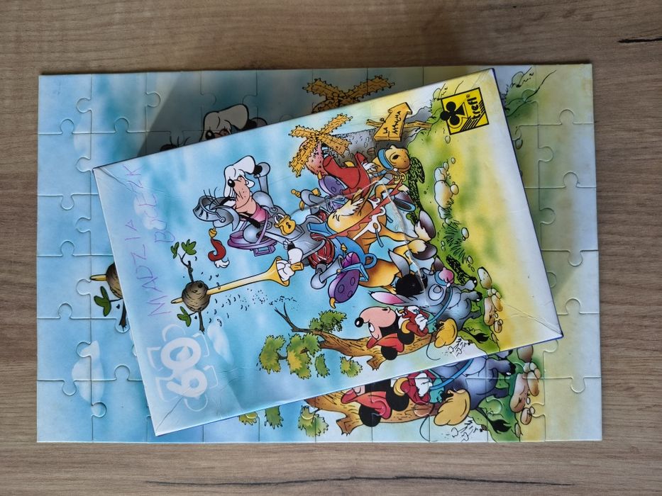 Puzzle Trefl 60, Disney, Myszka Miki, kompletne, lata 90-te