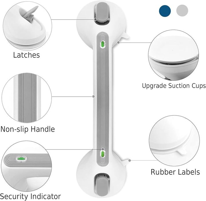 Uchwyt Naścienny Przyssawką Do Łazienki Dla Osób Starszych 40 cm