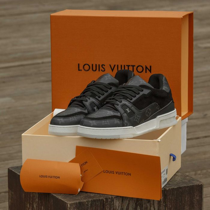 Кросівки Louis Vuitton LV Trainer Sneakers Black (Luxe)