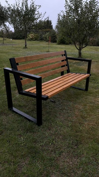 Meble ogrodowe stół, ławka, krzesła Loft