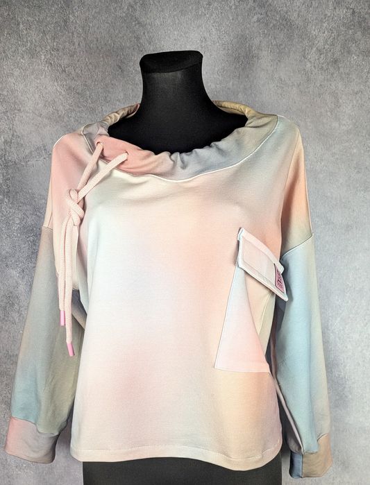 Auri Lili noWA wiosenna krótka bluza Nidra ze skrzydłami oversize L ha