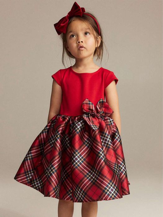 Vestido Infantil H&M Xadrez