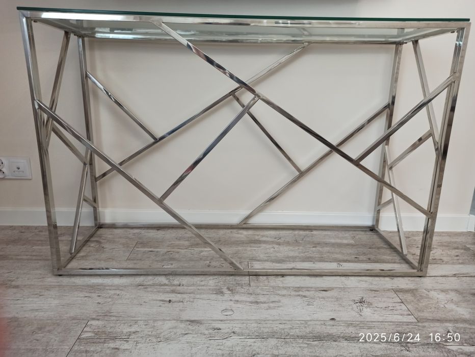 Konsola i ława chrom