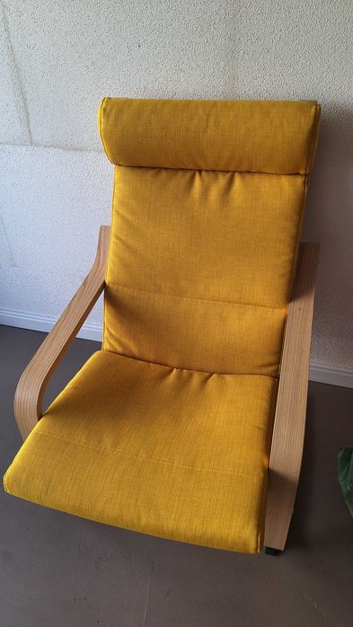 Fotel Ikea POÄNG żółty