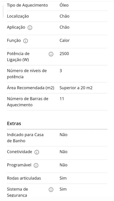 Vendo aquecedor a óleo 50€