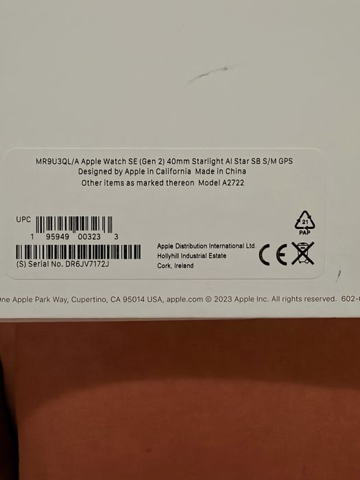 Vendo apple watch se (gen 2) 40 mm