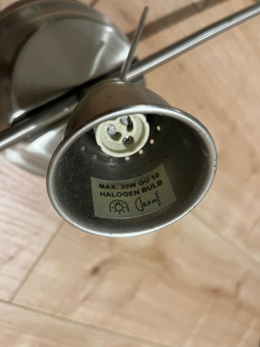 Candeeiro de teto metalizado