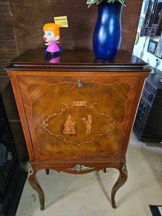 Móvel bar antigo em madeira - óptimo estado geral