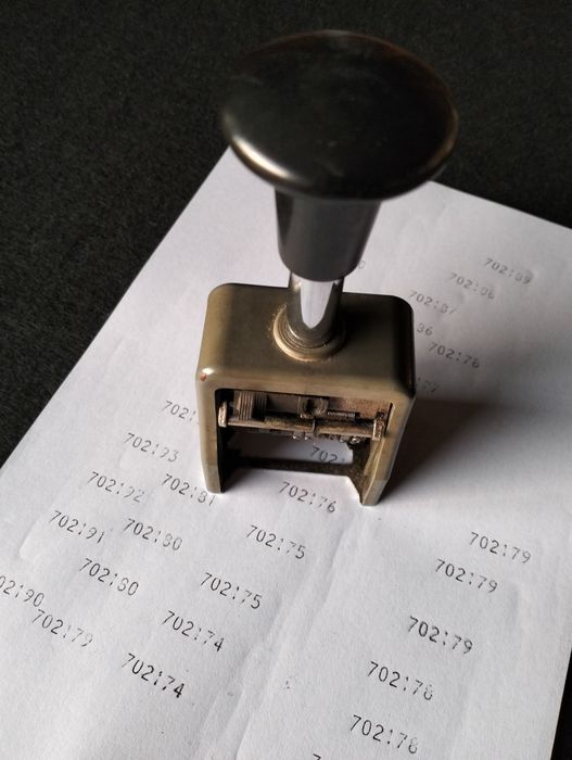Carimbo numerador sequêncial