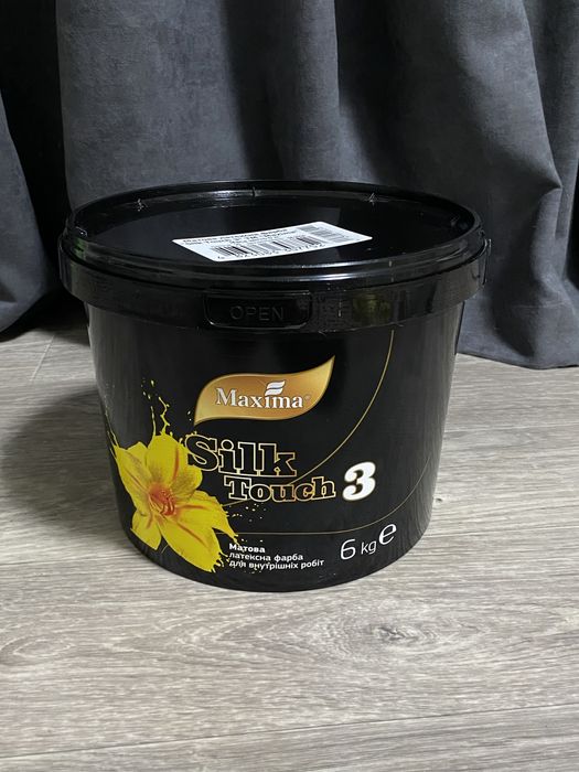 Фарба латексна Maxima Silk Touch 3 глибокий мат білий 6 кг