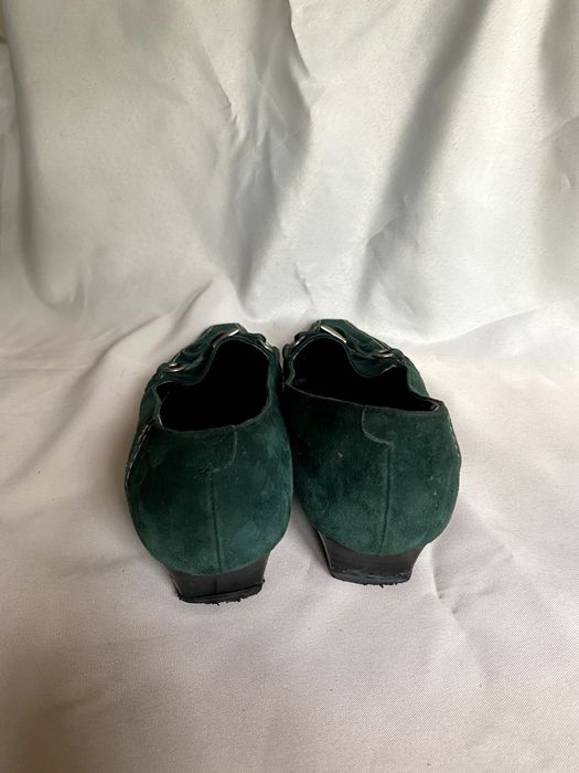 Sapatos Senhora Aura Blanc Verde Esmeralda