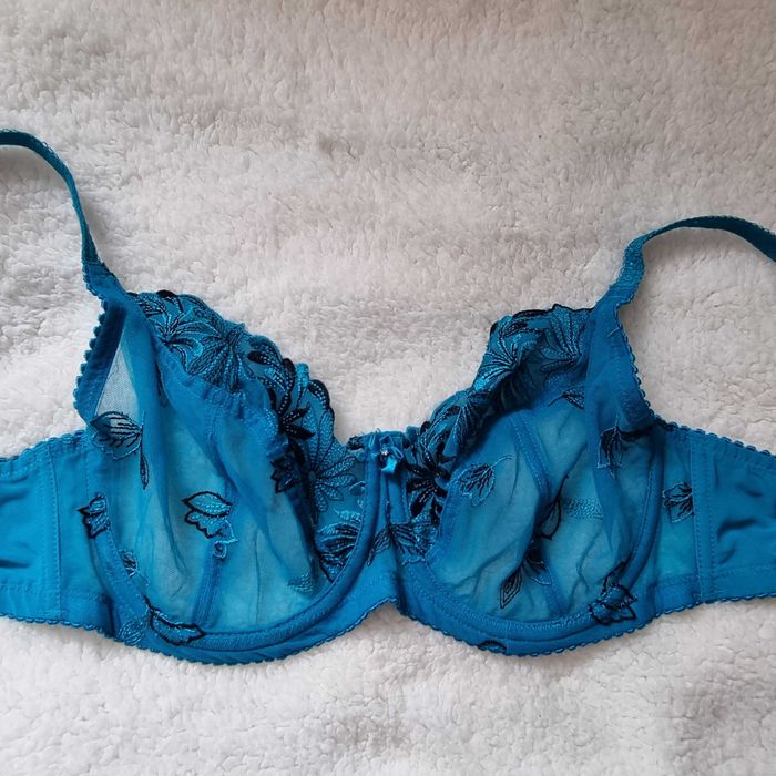 Turkusowy biustonosz Pour Moi, rozm. 34DD/75E