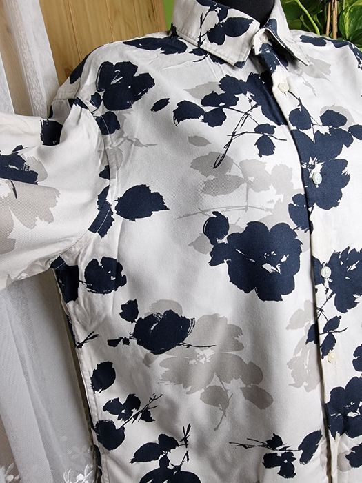 Koszula kwiaty floral Autograph Marks&Spencer wiskoza premium