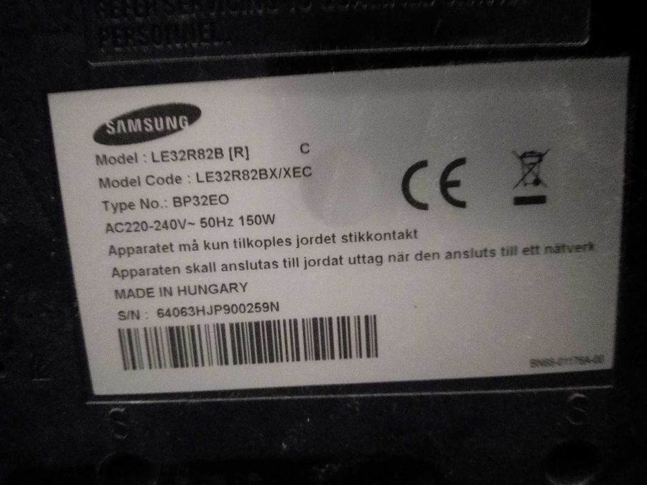 Dwa uszkodzone telewizory /został 1/ Samsung