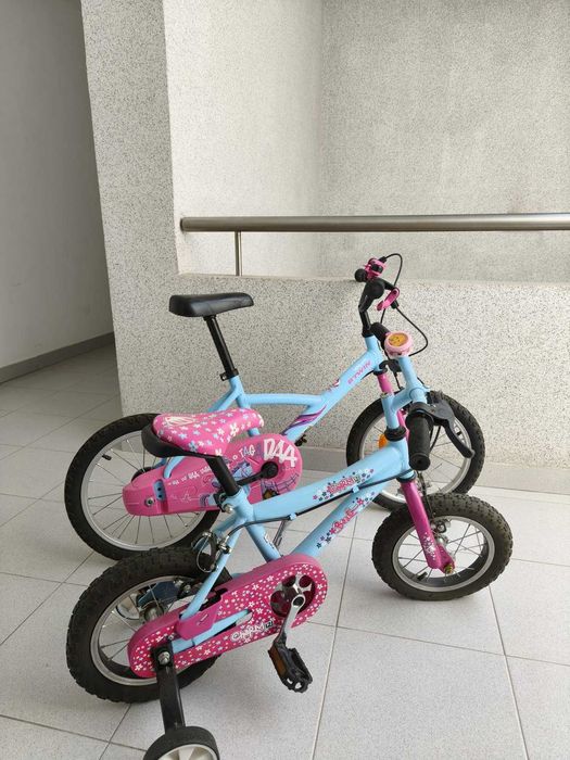2 Bicicletas de Criança (Berg 12'' e B'Twin 16'') + Trotinete Oxelo - Também vendo em separado