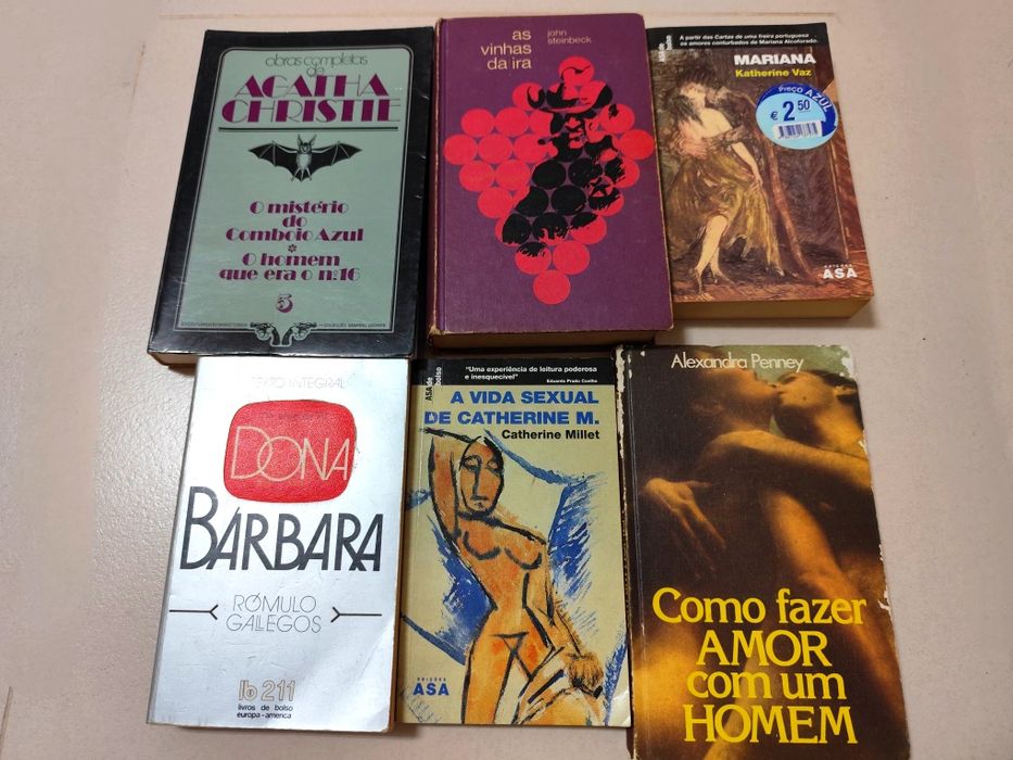 Livros antigos (Mistério / Policiais / Suspense / Eróticos)