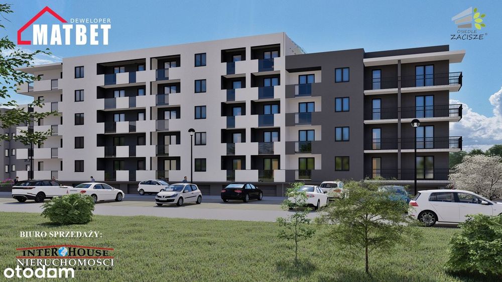Nowe 2pok z oddzielną kuchnią, loggią oraz TARASEM na dachu (53,23 m2)