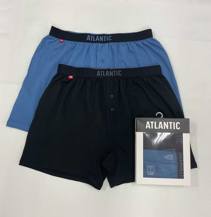 Труси АТЛАНТІК сімейні чоловічі ATLANTIC вільного крою набіри з 2 штук
