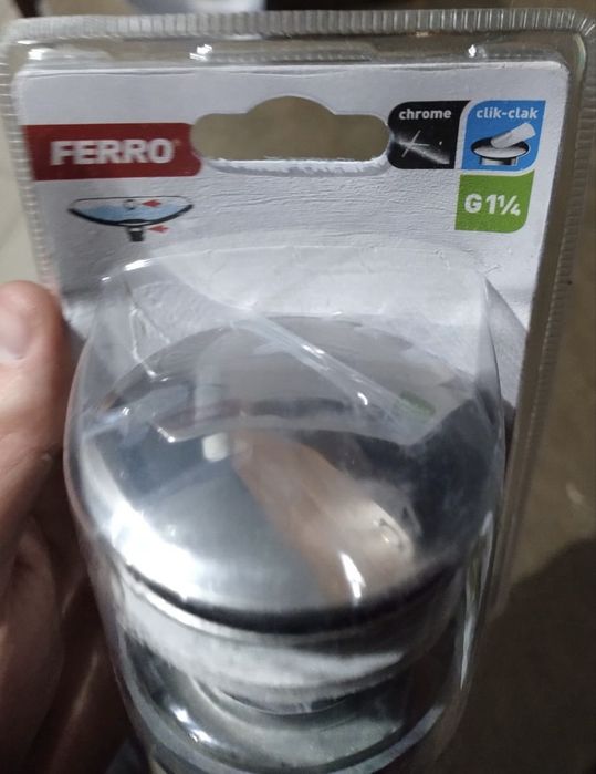 Ferro Korek Umywalkowy Automatyczny Klik-klak
