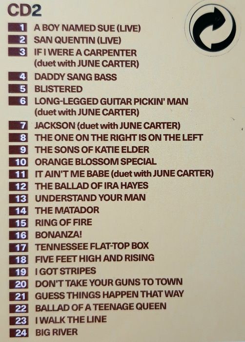Top 40 Johnny Cash (His Ultimate Top 40 Collection) 2xCD, 2016, FOLIA