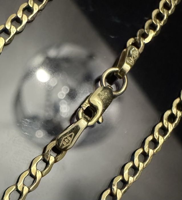 Złoty łańcuszek pancerka, złoto pr 585