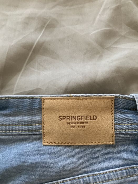 Calça ganga clara da Springfield