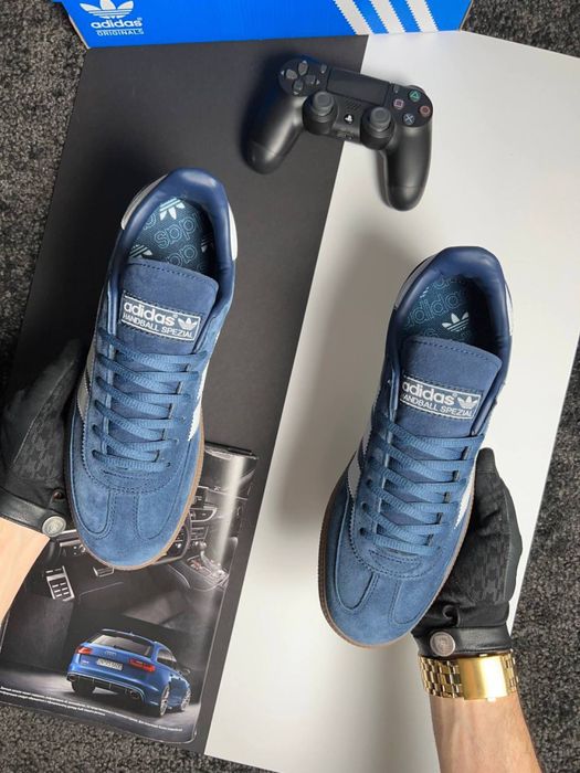 Чоловічі кросівки адідас Adidas Handball Spezial Navy White [41-45]