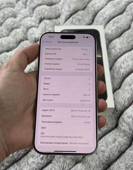 iPhone 16 Pro Max, 256 ГБ