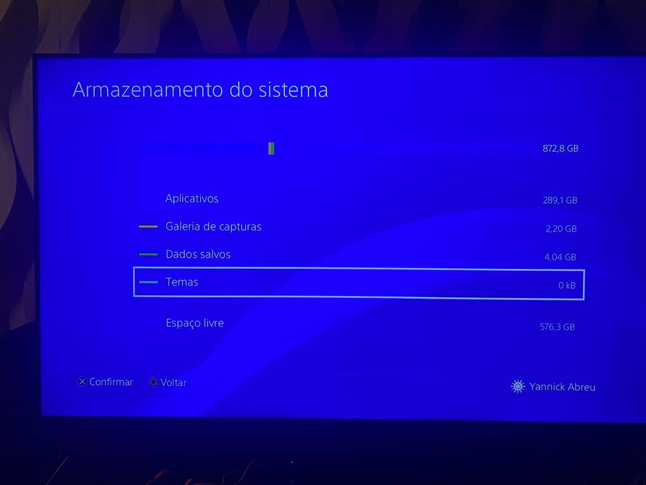 PS 4 usado como novo