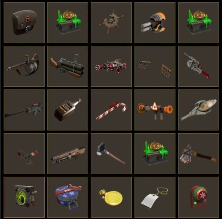 Продаю вещи и аксесуары в игре TF2