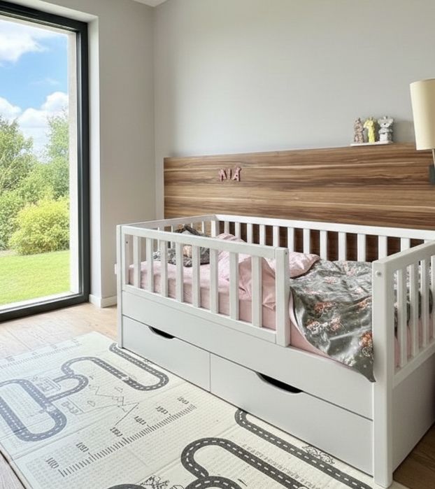 Ліжечко дитяче з матрацом кроватка детская с матрасом монтессорі