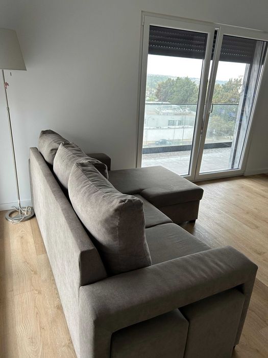 Sofá familiar com chaise longue c/ preço acessível