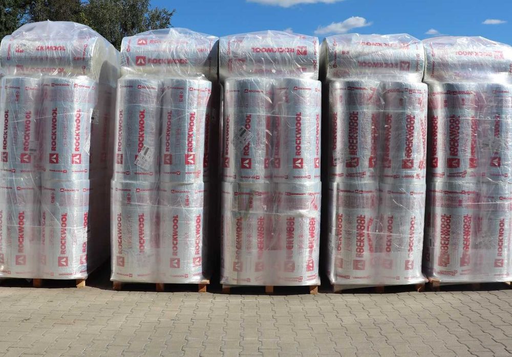 Wełna skalna do izolacji rur piecy kominków Rockwool lamella mat M2