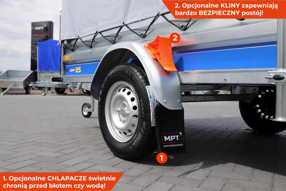 Nowa przyczepka z plandeką 252x135x37 VESTA Light 25 Plandeka lekka