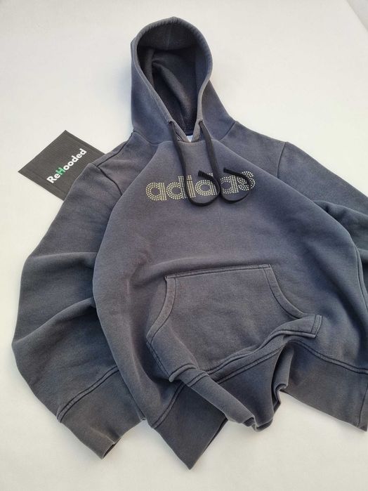 Czarna bluza z kapturem męska adidas Rozmiar M