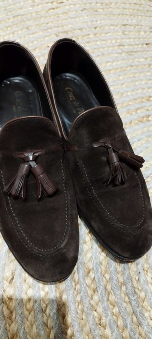 Sapatos de camurça castanho  como novo!!